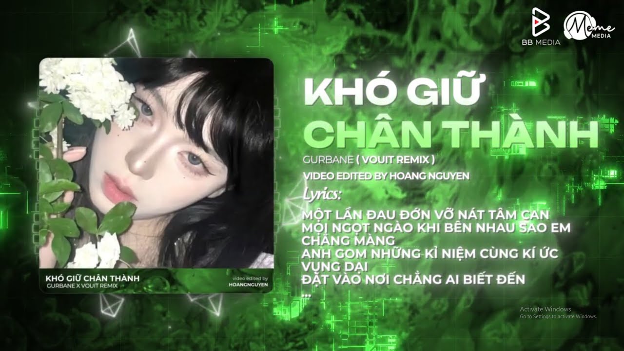 Kh&oacute; Giữ Ch&acirc;n Th&agrave;nh (Bản TikTok) - GURBANE x Vouit Remix ♫ Một Lần Đau Đớn Vỡ N&aacute;t T&acirc;m Can Remix