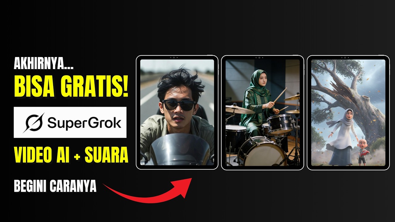 AKHIRNYA!  GROK AI GRATIS LAGI! Bisa Bikin Video AI + Suara | Resolusi HD & Durasi Panjang