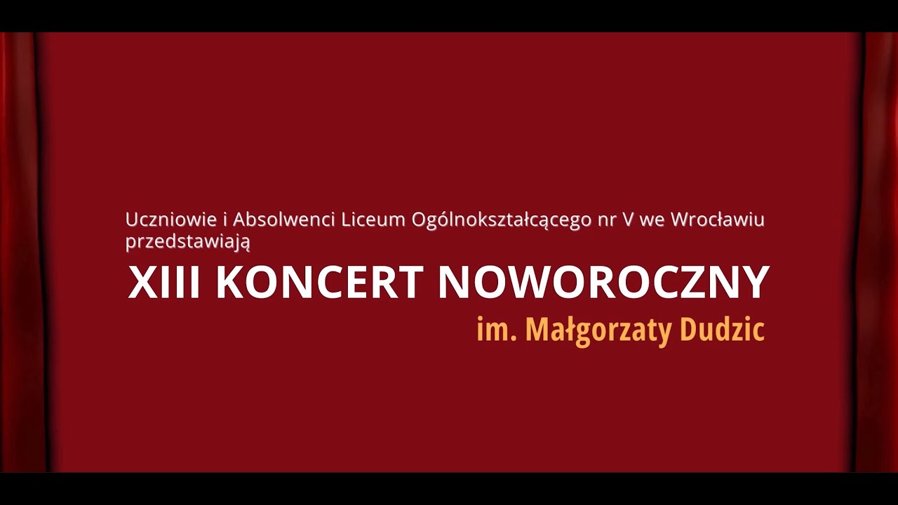 XIII KONCERT NOWOROCZNY V LO - Aleja Gwiazd