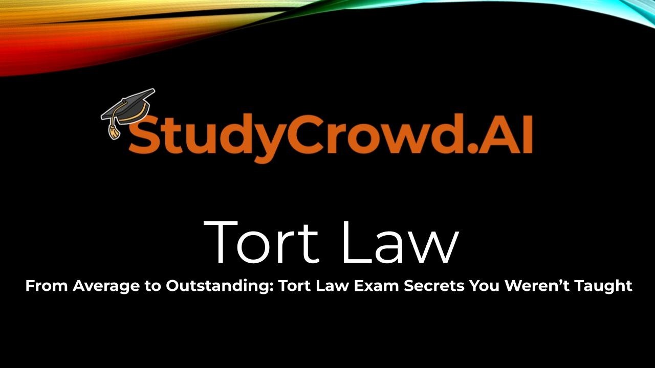 Tort Law Exam Revision
