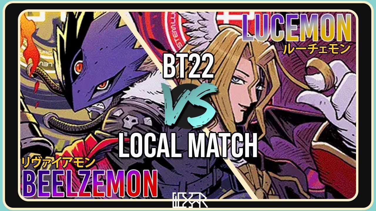 Beelzemon vs Lucemon [Digimon TCG BT22 Local Match] Match Commentary