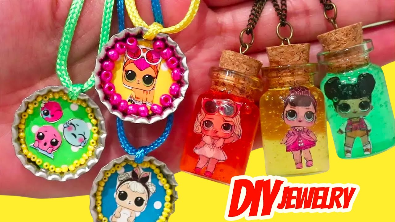 DIY Custom Jewelry with Dolls! ✨ Colorful Craft Fun for Kids!