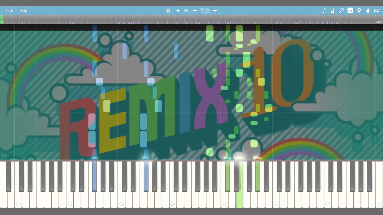 Rhythm Heaven Fever - Remix 10 (Piano) - Sheet music in the description