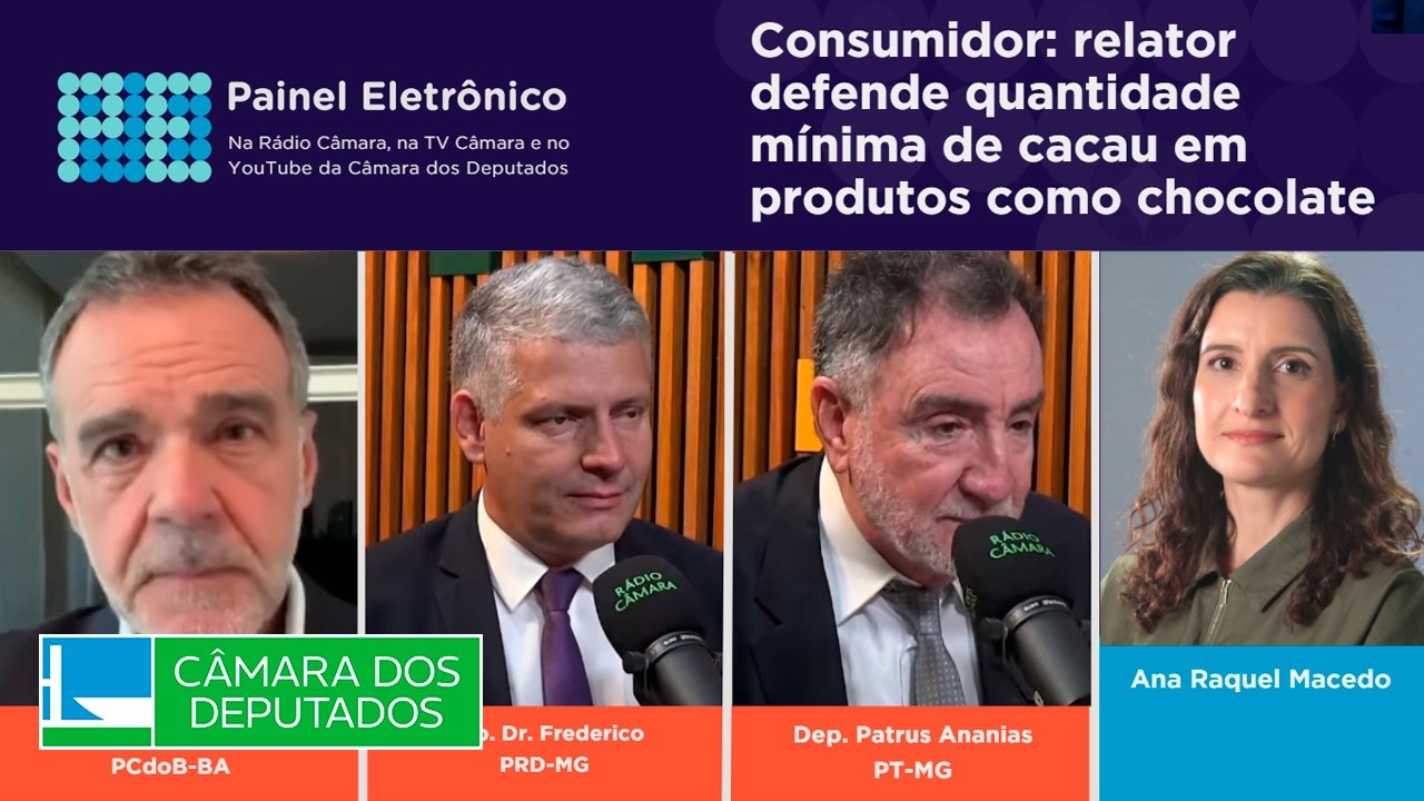 Consumidor: relator defende quantidade mínima de cacau em produtos como chocolate - 19/03 #shorts