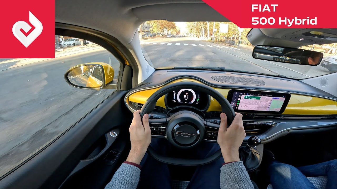 POV New FIAT 500 Hybrid 2026 | Intro, interior, manual, city driving