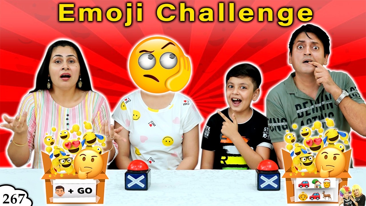 EMOJI CHALLENGE 1 | Ep 267 | Family Challenge | Mom vs Dad | Aayu and Pihu Show