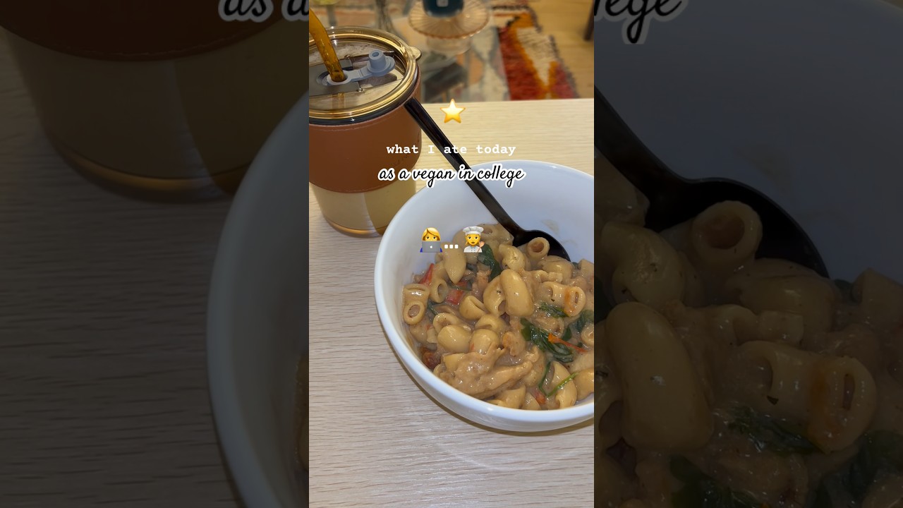 what I ate as a vegan in college pt.21👩&zwj;💻&hellip;👩&zwj;🍳 #whatieatinaday #vegan #college #recipe #student