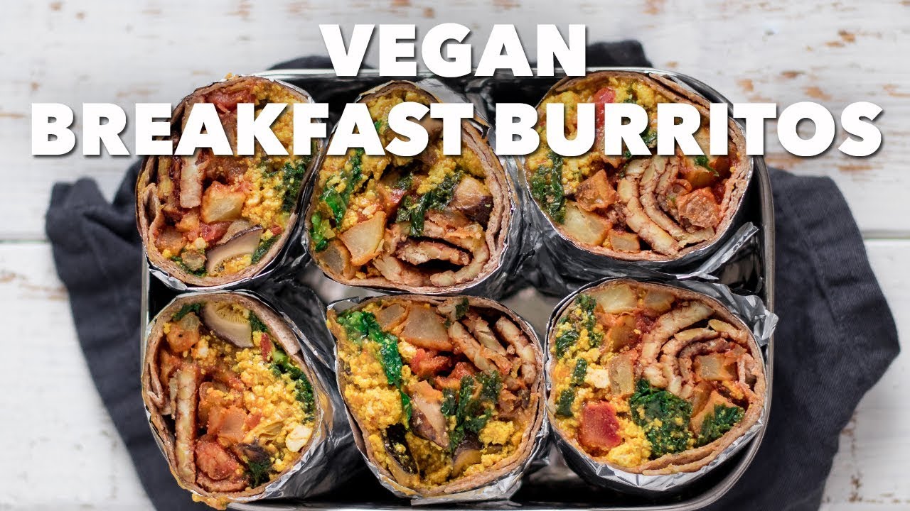 Freezable Vegan Breakfast Burritos | Vegan Meal Prep