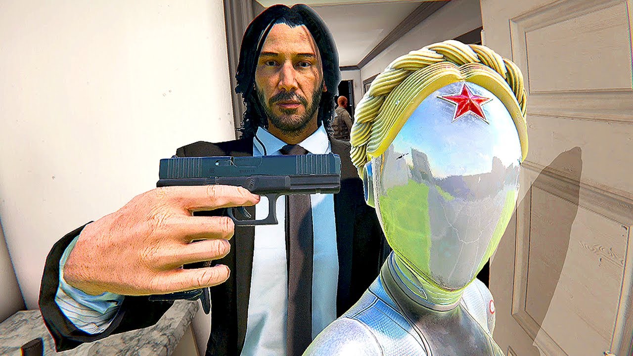 John Wick ELIMINATES Atomic Heart NPC - Bonelab Mods Gameplay