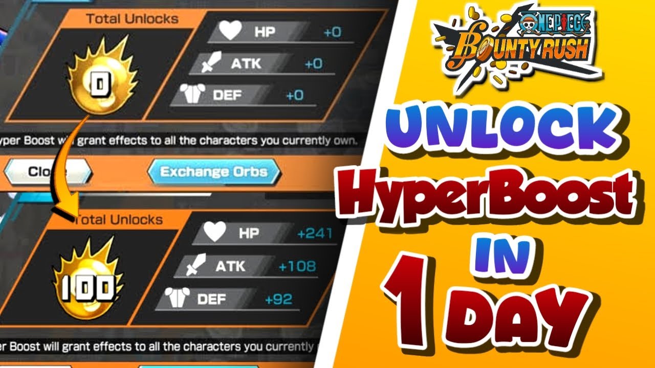 Quickest Method To Unlock Hyperboost In One Piece Bounty Rush | Gaming Vibes