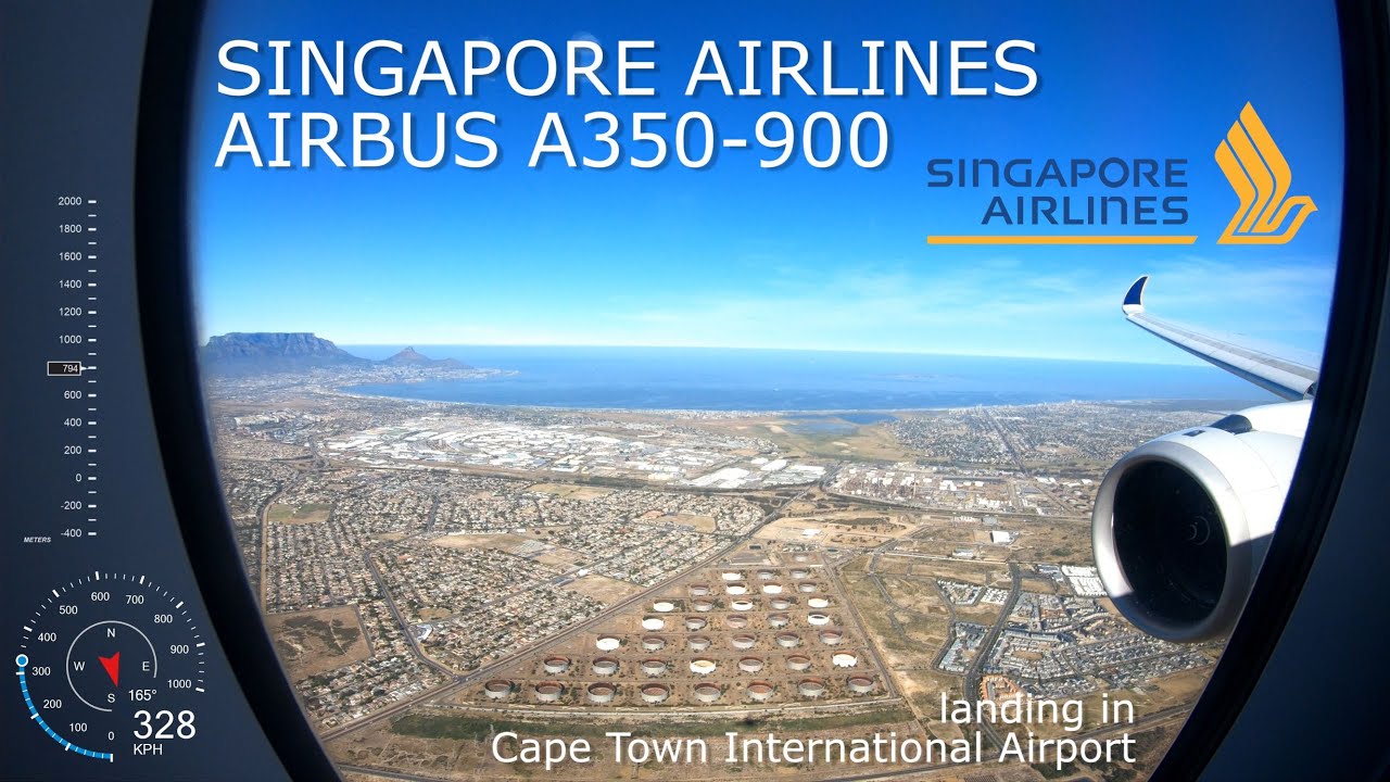 Landing in Cape Town with Full Telemetry - Singapore Airlines SQ478