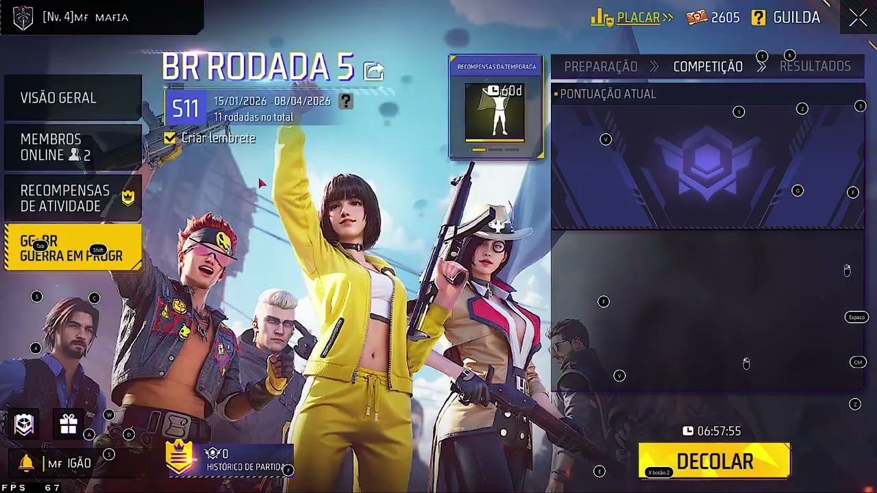 🔥 EVENTO OFICIAL DE RECRUTAMENTO  FF 🎯 GUILDA [ᴍғﾠᴍaғia]🔥