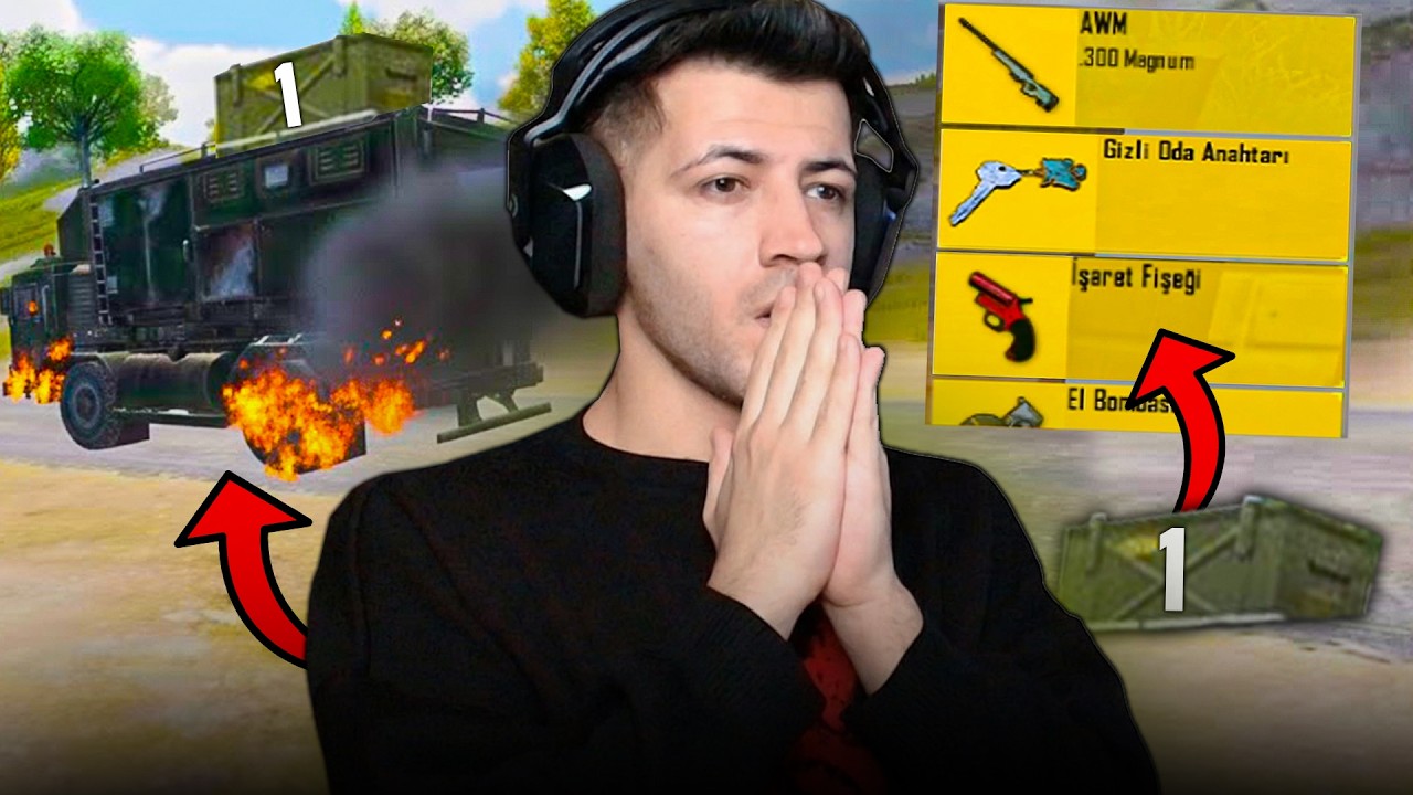 GANİMET KAMYONUNDAKİ 1 SANDIK LOOTUYLA WİN ALMAK? Pubg mobile