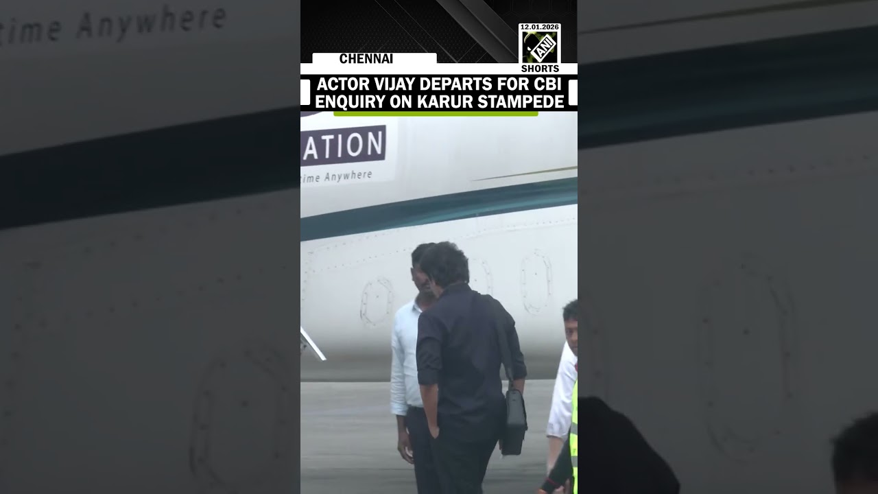 TVK Chief, Actor Vijay leaves from Chennai to Delhi for CBI enquiry on Karur Stampede case