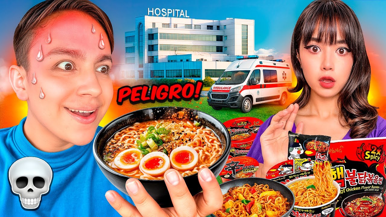 KELLY Y SUCO PRUEBAN EL RAMEN MAS PICANTE DE MUNDO🔥😱!