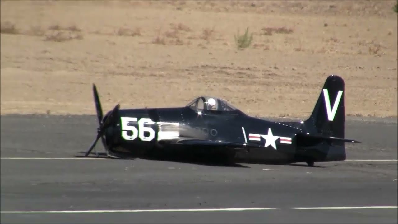 GIANT SCALE F8F BEARCAT: GREAT FLIGHT, CRASH LANDING! SCALE MASTERS 2024