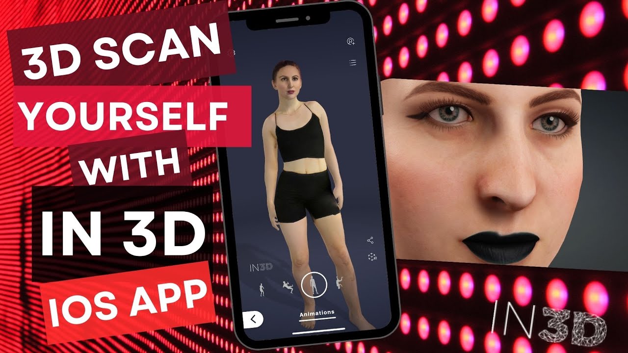 🧍‍♀️ 3D Scan YOURSELF !! in3D iOS App, Unity 3d, CC4