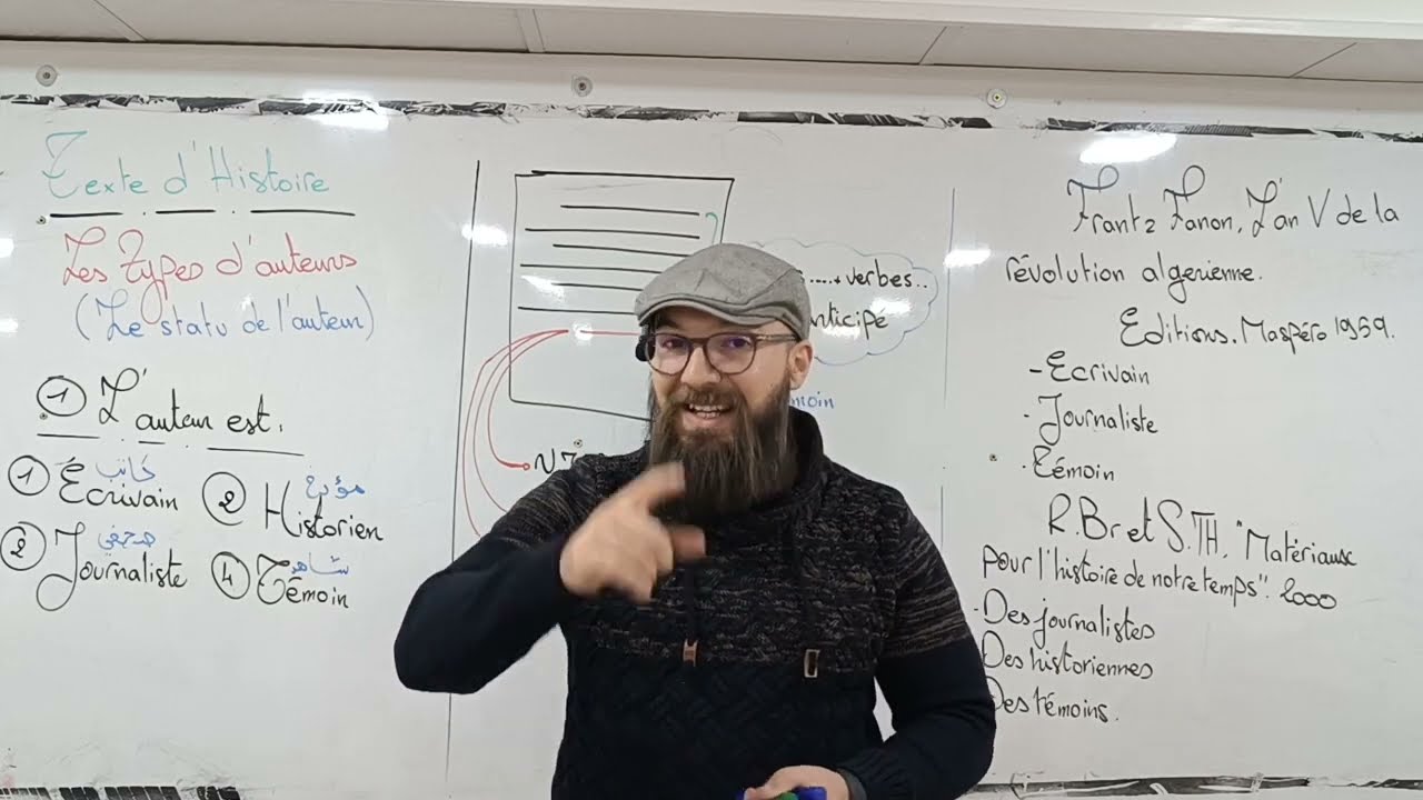 Français 01 BAC 2025: les types d’auteurs (جميع الشعب)