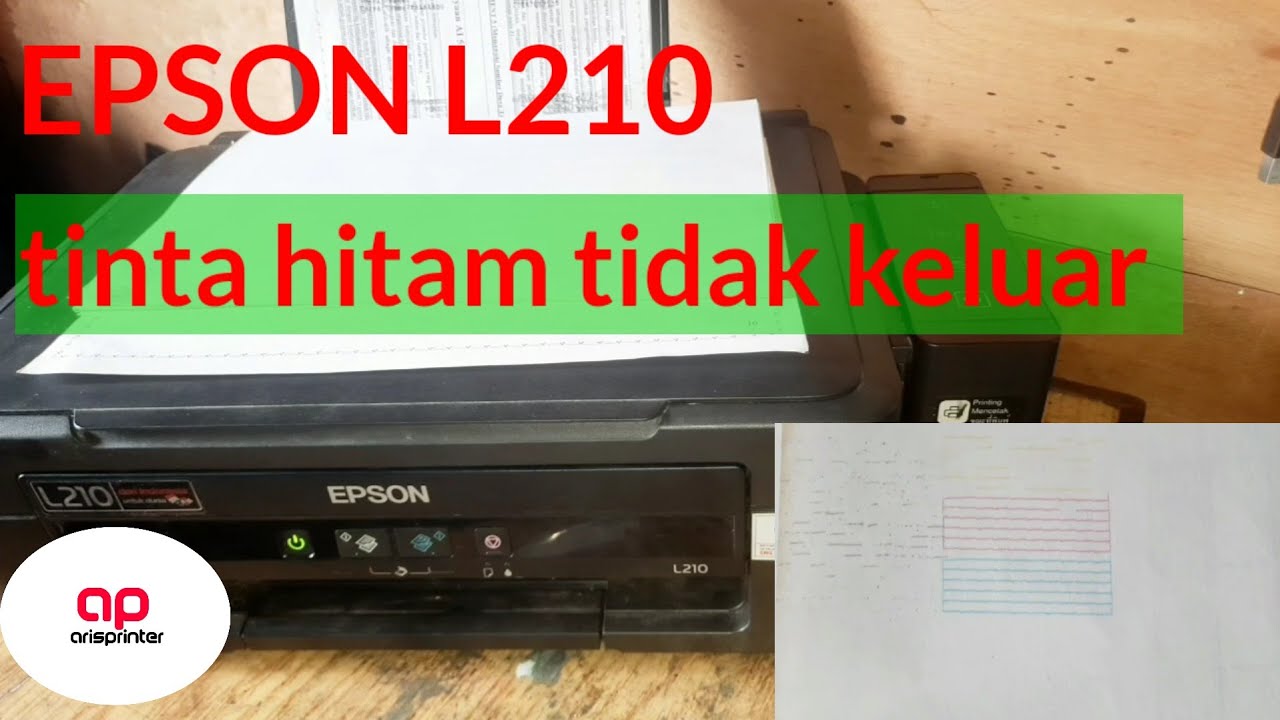 Epson L210 Tinta Hitam Tidak Keluar