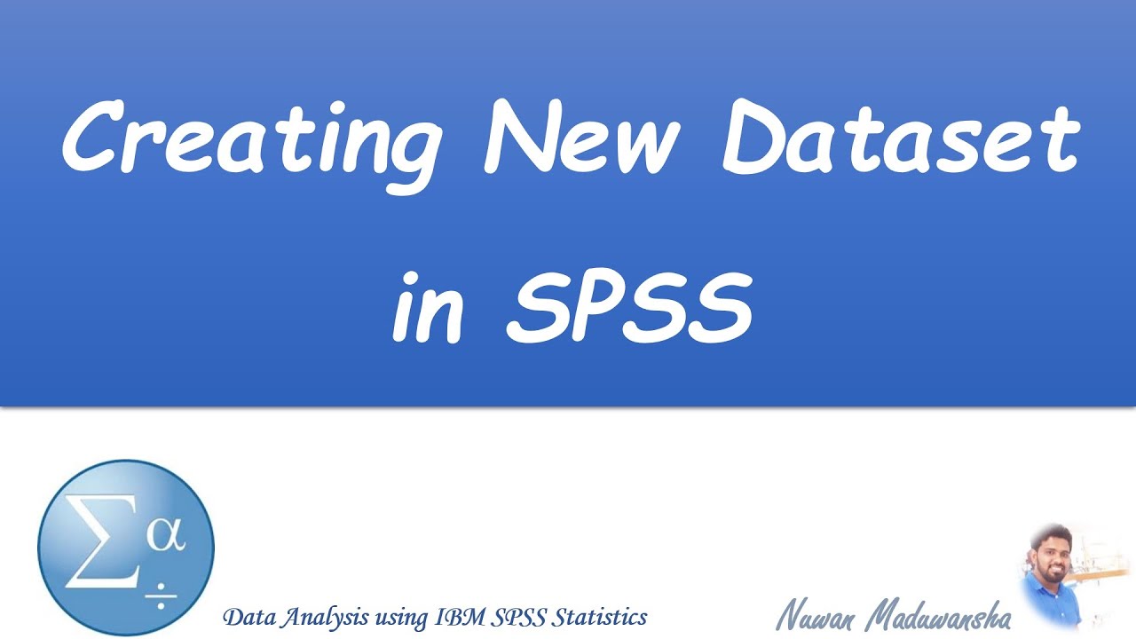 Creating New Data Set in SPSS | SPSS Sinhala Tutorial | Data Analysis using SPSS