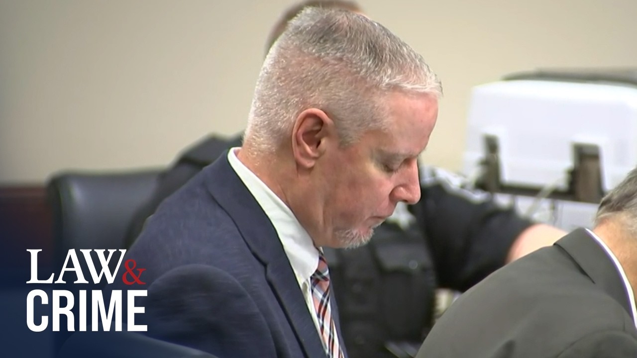 Alleged Shooter's Dad Keeps Head Down During Graphic Evidence