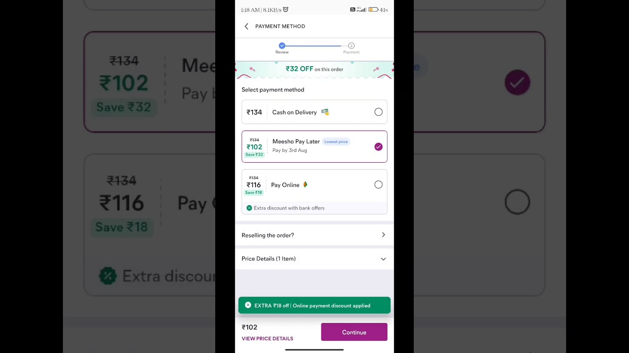 meesho pay later facility