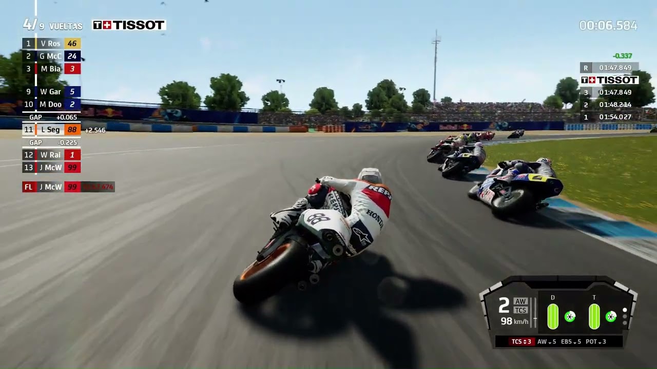 MotoGP 21, Campeonato de 500cc 2T. Temporada 1, Rd 1, Jerez. Honda NSR 500.