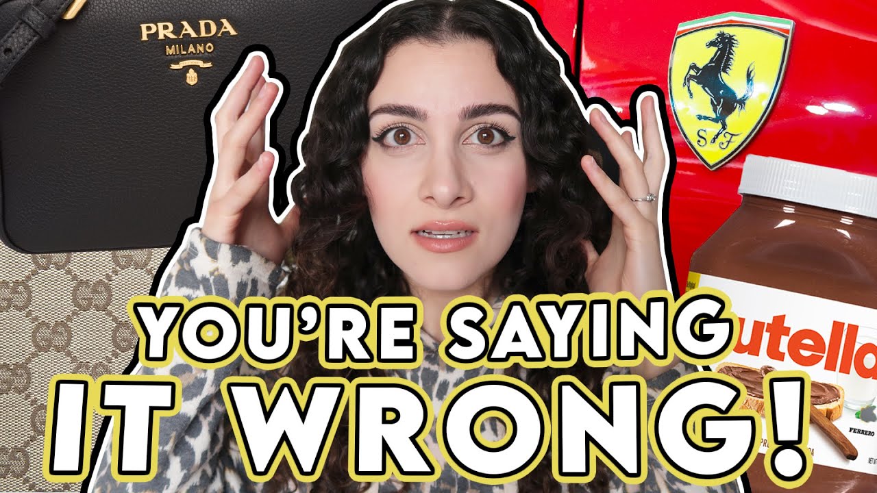 How to Pronounce Italian Brand Names