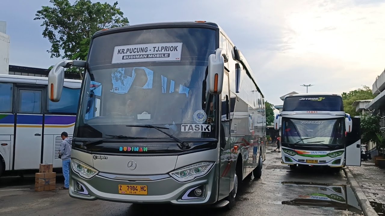 PANTAU BUDIMAN TRANS JABAR JAKARTA TASIK ||HUNTING BUS TERMINAL TJ PRIOK