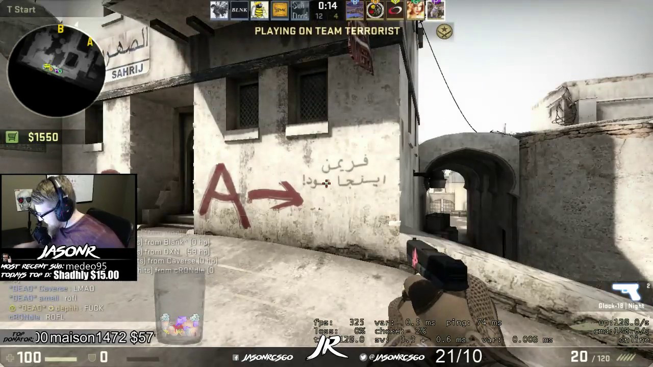 Dephh apologizing for his whiff