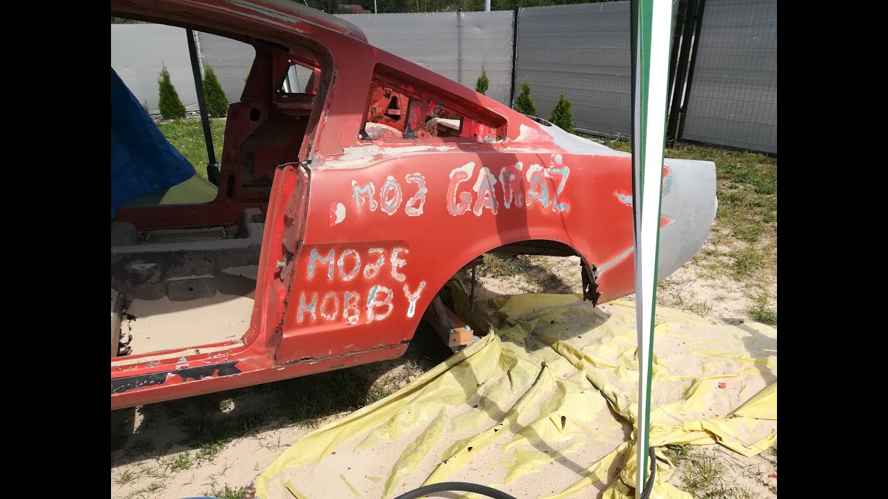 1965r Ford Mustang vlog 6 - piaskowanie i podkład