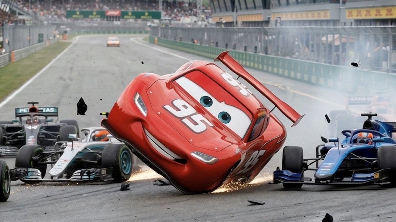 Lightning McQueen in Formula 1 In Real Life | Epic Race