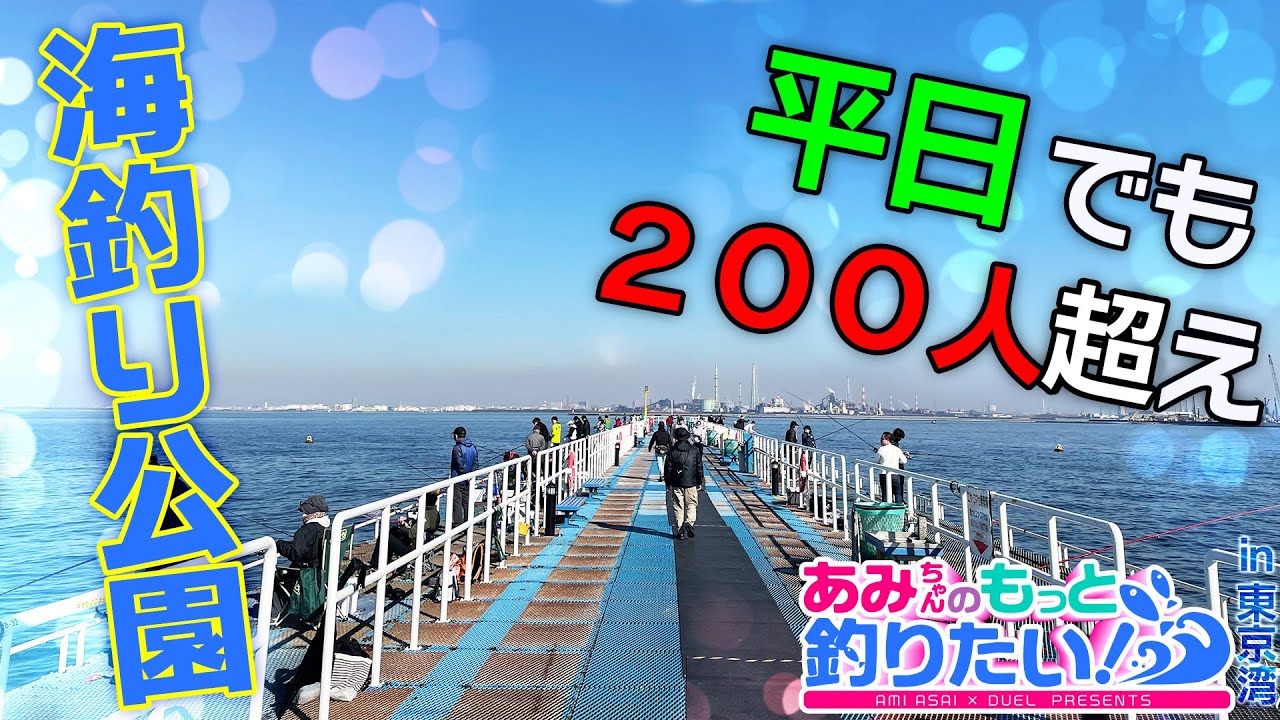 あみちゃんのもっと釣りたい！第78話 平日でも200人超え！？ひとりで挑む海づり公園in千葉県（1146）