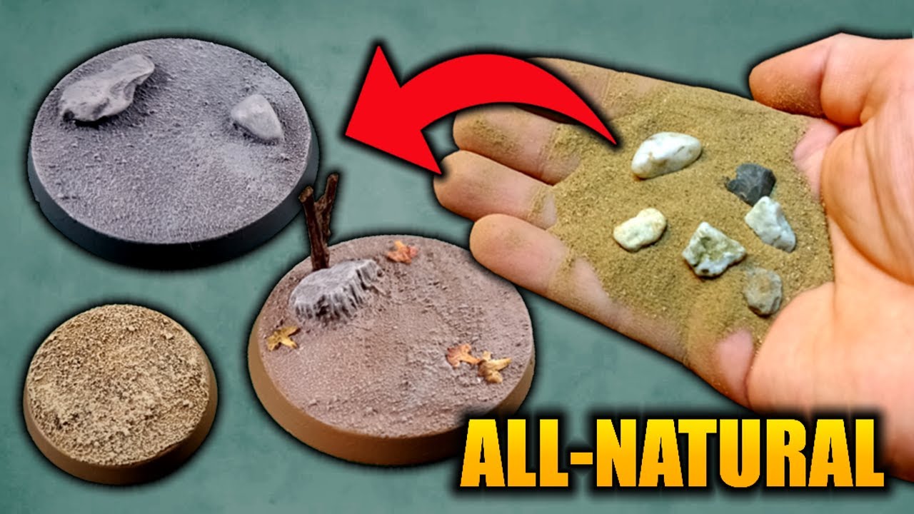 Basing Miniatures with NATURAL Materials! (Basing Tutorial)