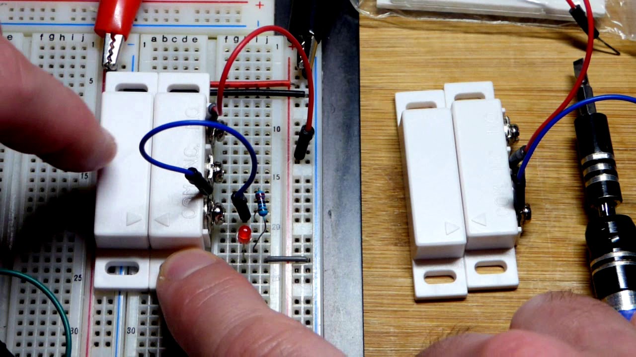 Magnetic switch sensor electronics component how to DIY introduction demonstration