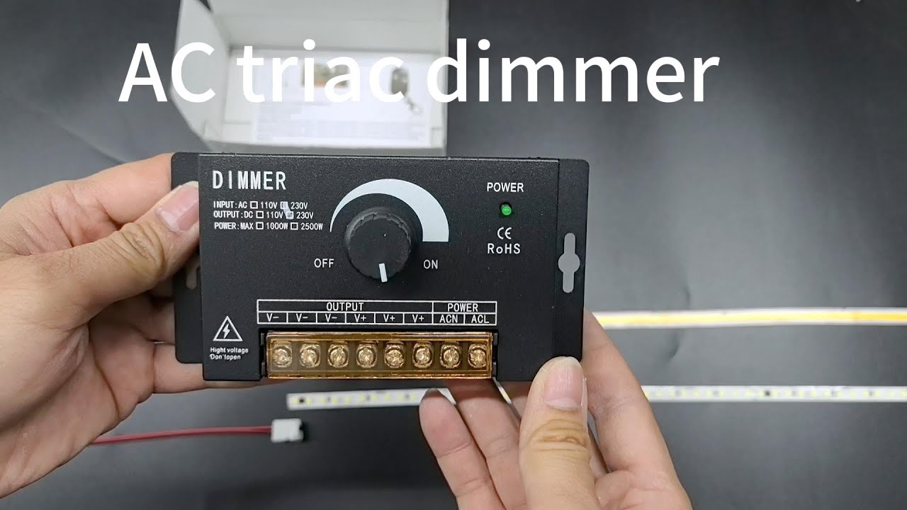 How to Adjust AC LED Strip Brightness with a Triac LED Dimmer | Step-by-Step Guide
