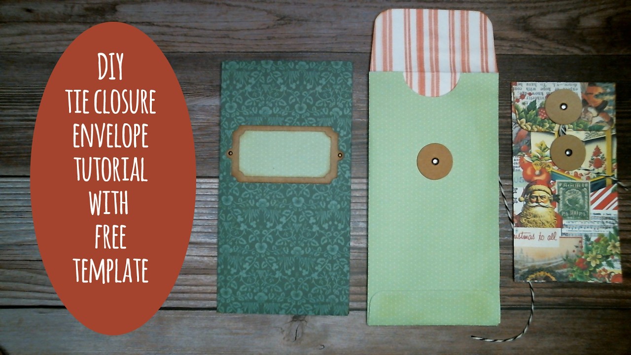 Make Your Own Envelope With Tie Closure - Free Templates