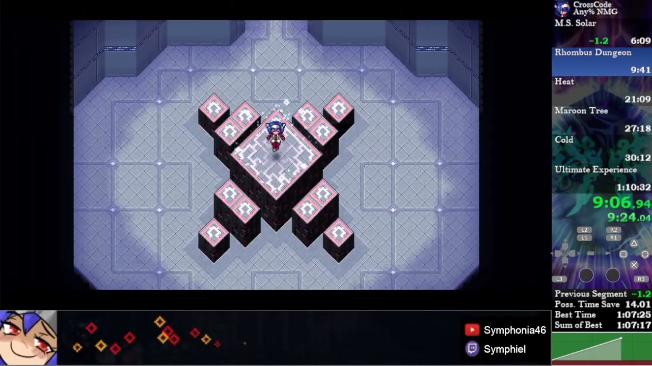 CrossCode Any% No Menu Glitches Speedrun - 1:11:56 RTA (1:09:46 w/o loads)