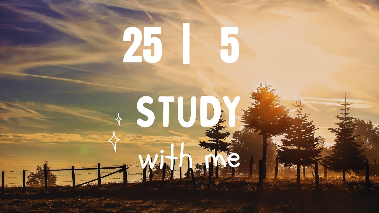 25/5 Pomodoro Timer | 3 x 25 min | Focus |Study | Reflection | Productivity #51