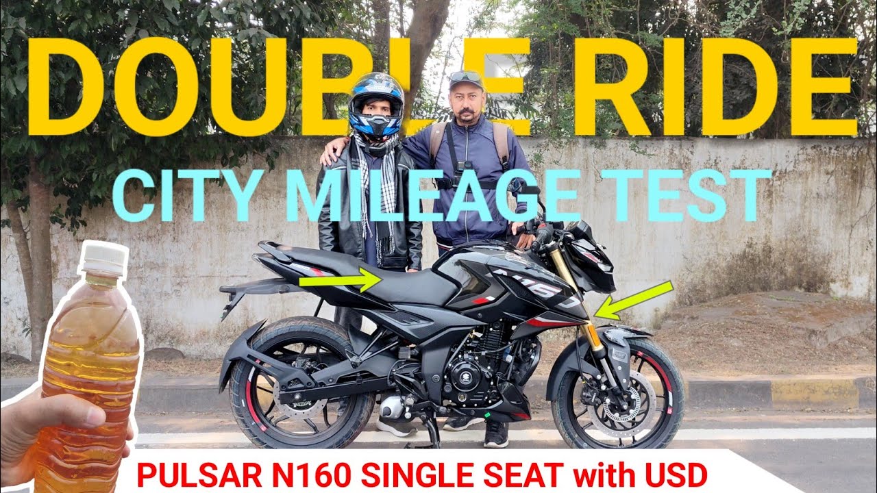 Pulsar N160 Single Seat Mileage Test 😲 Sach Kya Hai?” ⛽| Bajaj Pulsar N160 Single Seat Mileage Test