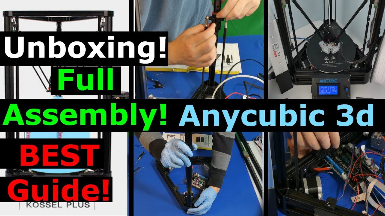 Film instruktażowy dotyczący drukarki Anycubic Plus Linear Kossel. Czy potrafisz zbudować drukark...