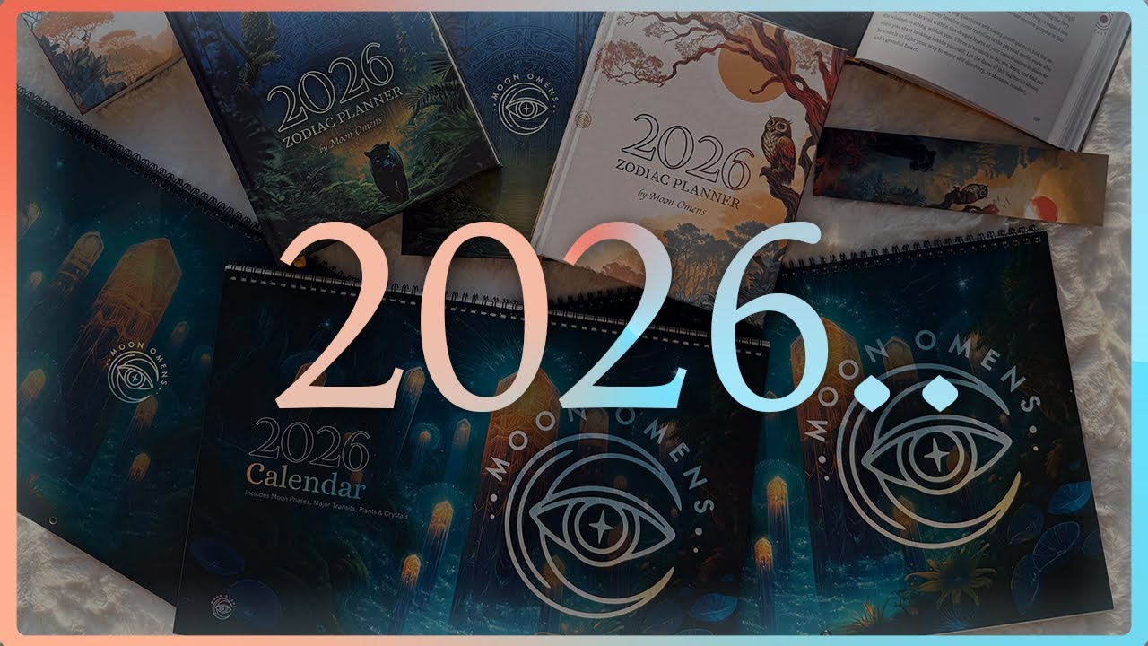 2026 Astrological Calendar & Astrological Planner created with love & care by Moon Omens ♡