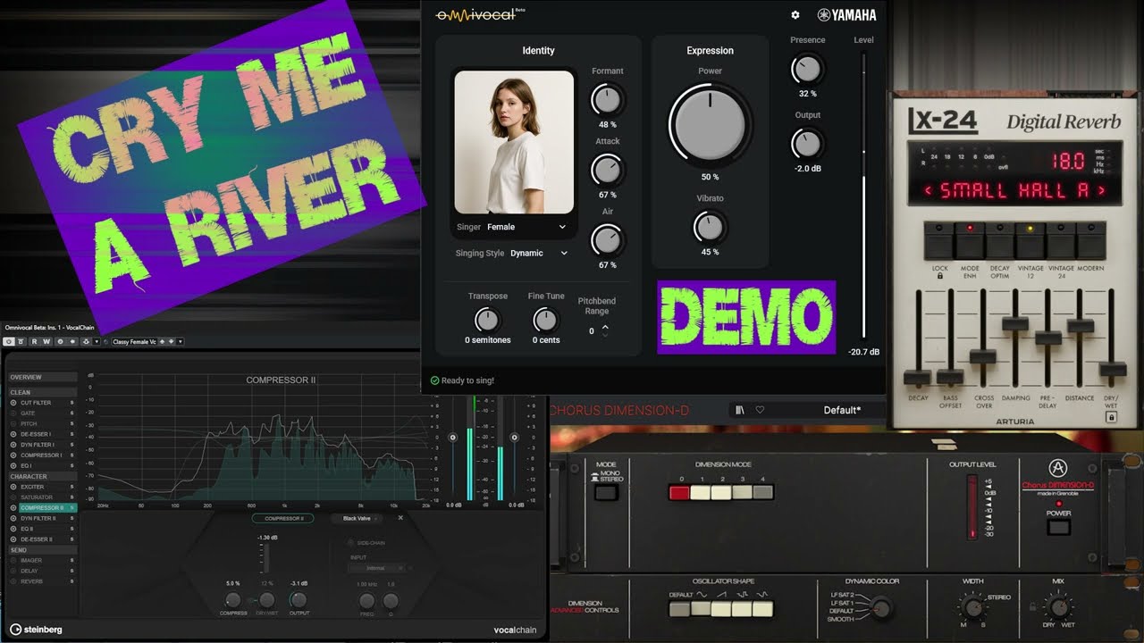 Omnivocal - Vocal Revolution Test # 3 | New Feature In Steinberg Cubase 15 | Yamaha 😉 Cry Me A River