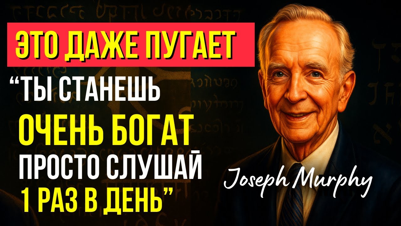 Слушай 1 раз в день! Деньги ПРИХОДЯТ ИЗ НИОТКУДА | Джозеф Мёрфи