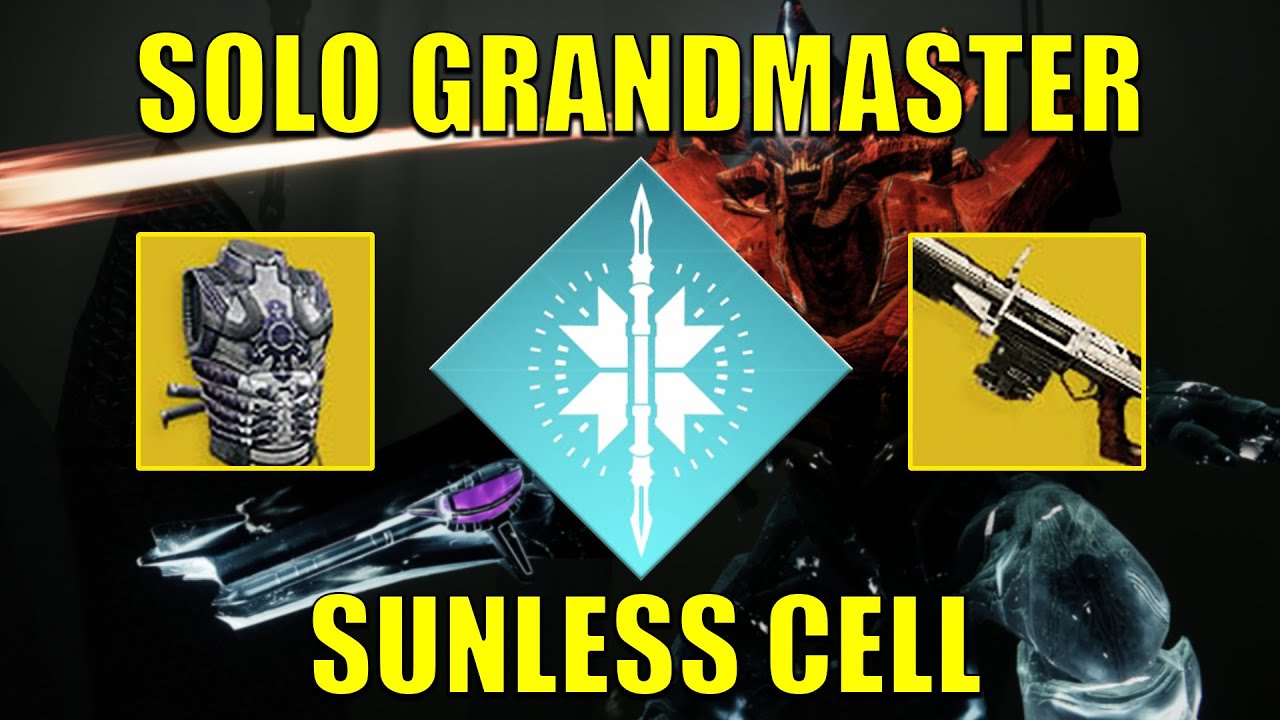 Solo Sunless Cell Grandmaster on Arc Hunter w/ New Land Beyond & Raiden Flux (Platinum) [Destiny 2]