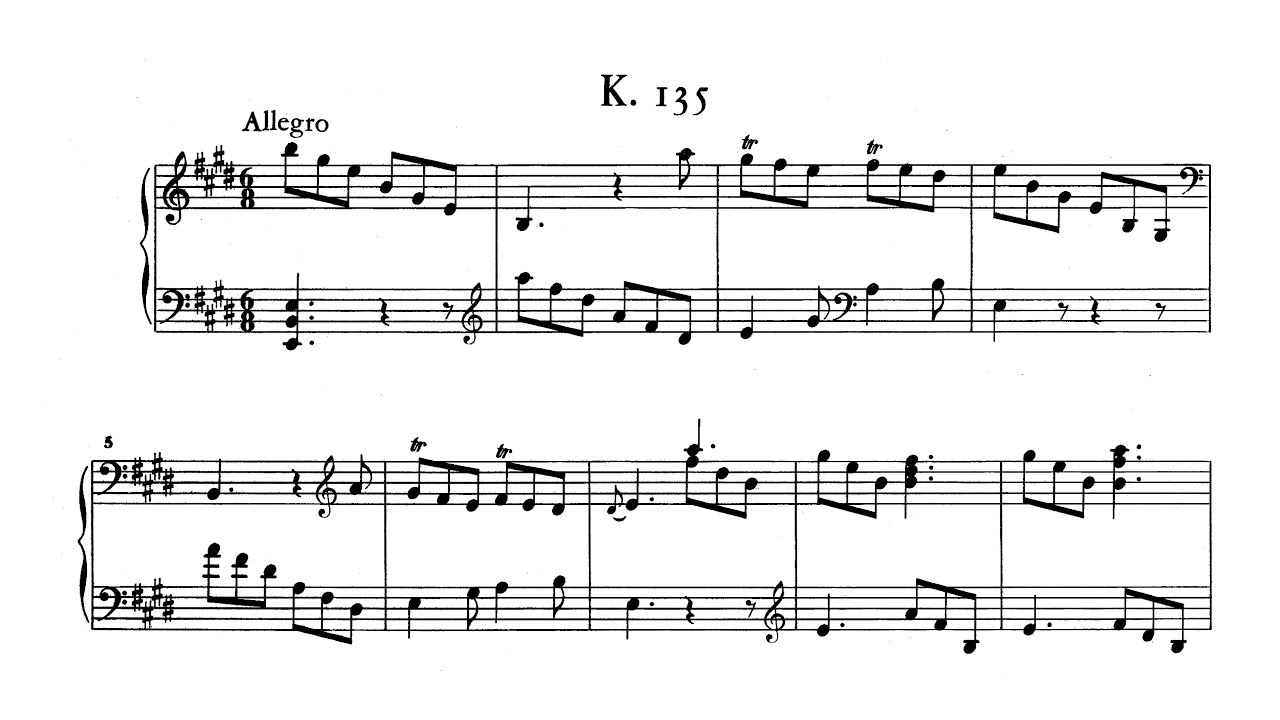D. Scarlatti - Sonata in E major,  K.135  (Ivo Pogorelich)