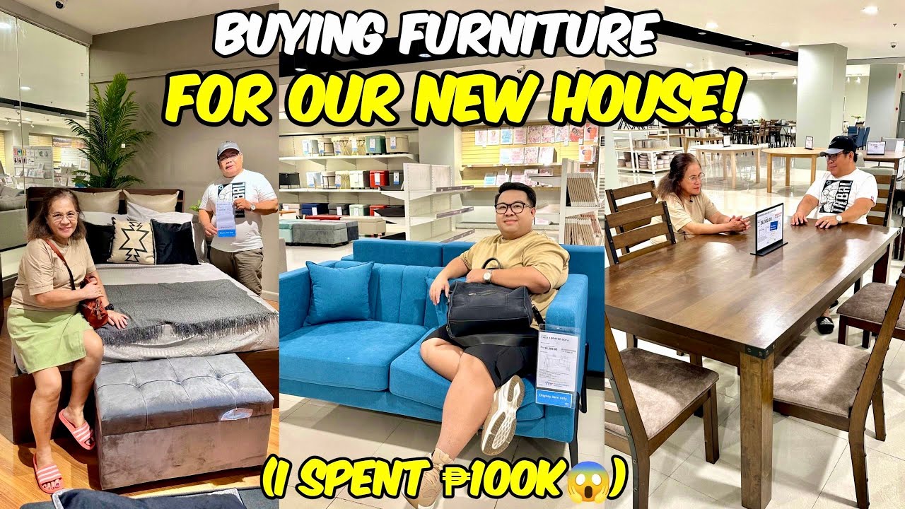 HOME VLOG: I spent ₱100K - Buying Furniture for our New House!🏡 | Jm Banquicio