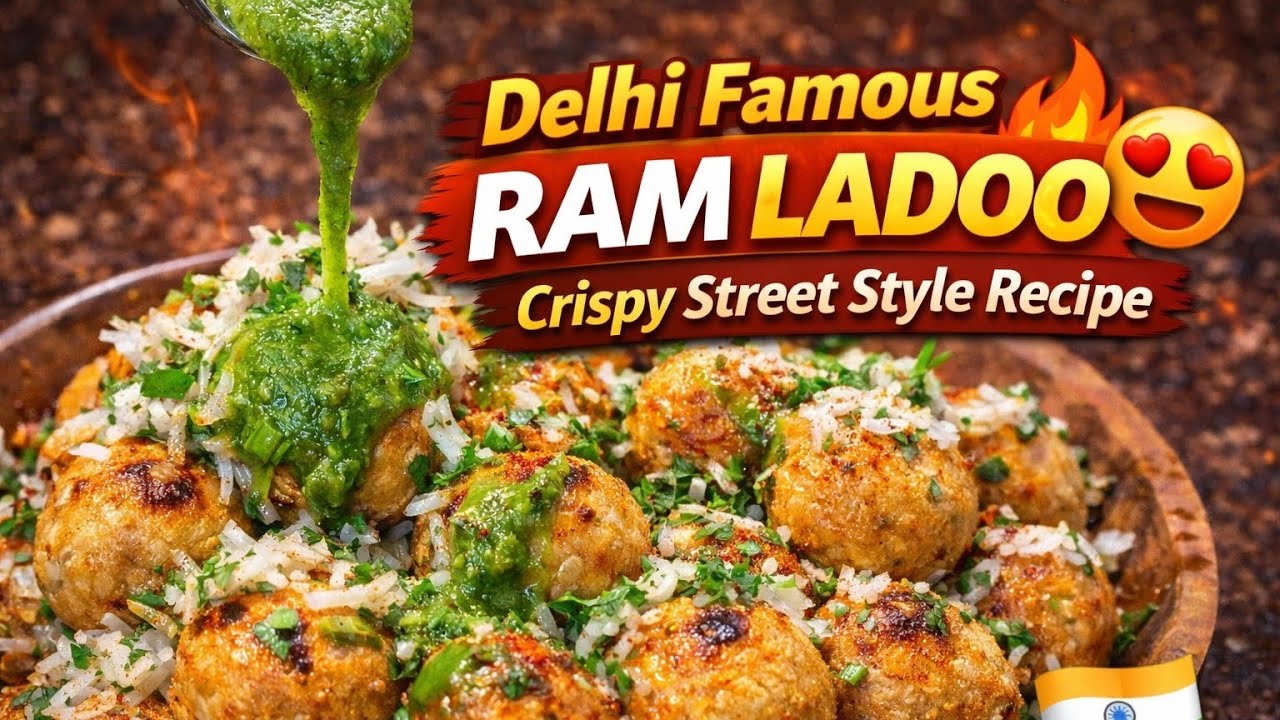 Delhi Famous Ram Ladoo | Crispy Street Style Recipe 😍🔥