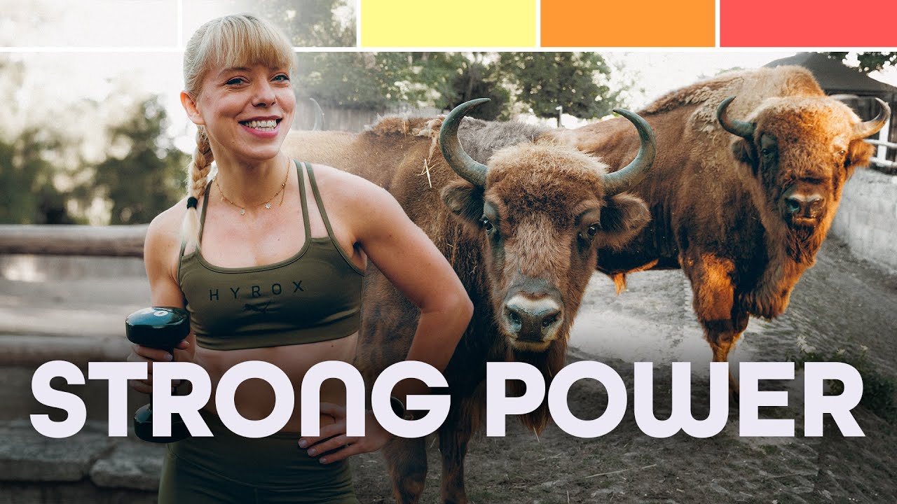 FULL BODY Z HANTLAMI | 35 MIN | SIŁA I CARDIO | STRONG POWER | trening z żubrami 🦬