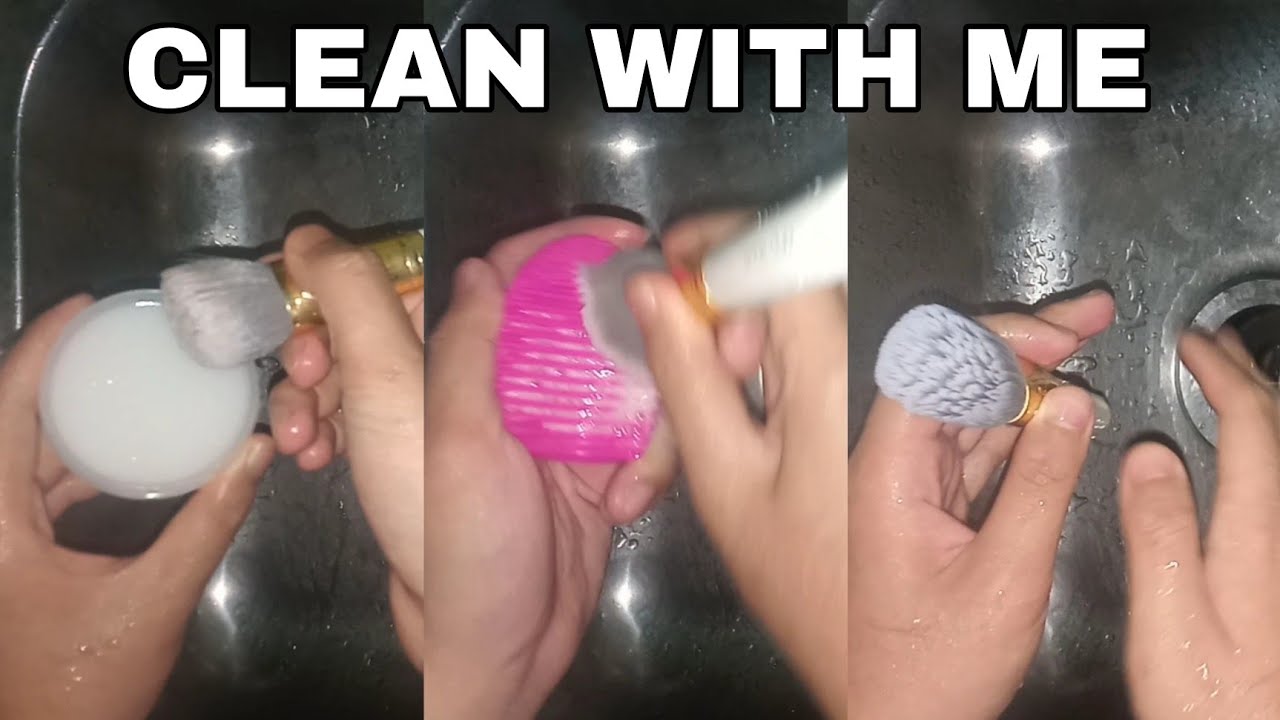 Cleaning My Makeup Brushes by Using the Anne Clutz Makeup Brush Cleaner | REVIEW